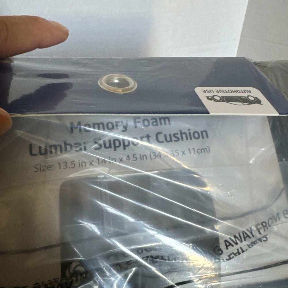 Samsonite Premium Memory Foam Lumbar Support Cushion NEW. - Picture 5 of 7